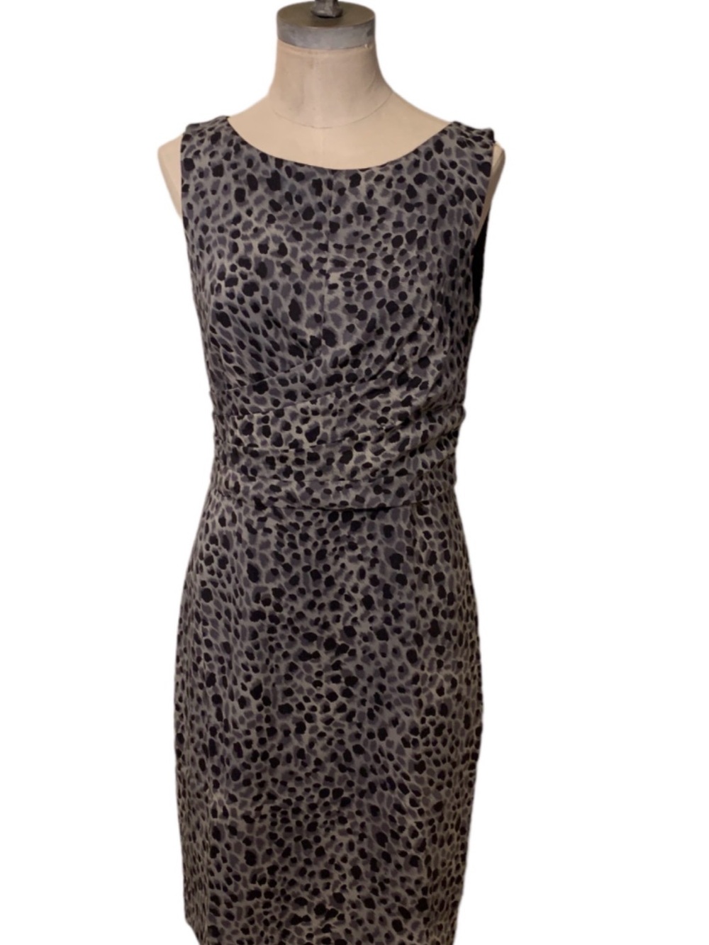 Ann Taylor Silk Dress Animal Print Size 0
